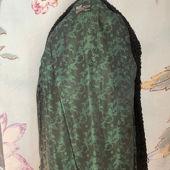 Real Persian Lamb Fur coat with Mink fur collar - Picture 6 of 11